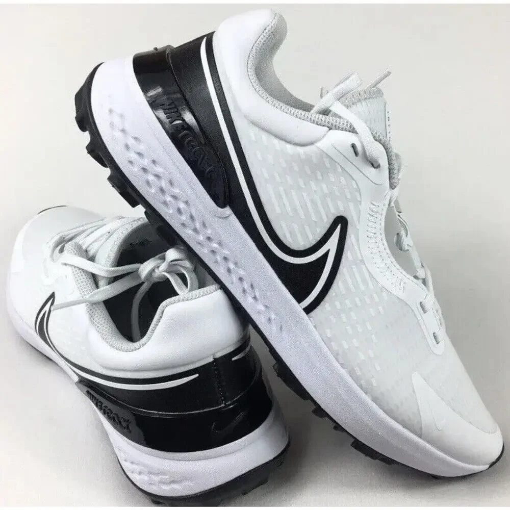 Nike Infinity Pro 2 Mens Sz 10.5 Golf Shoes White Black Photon Dust DJ5593-115